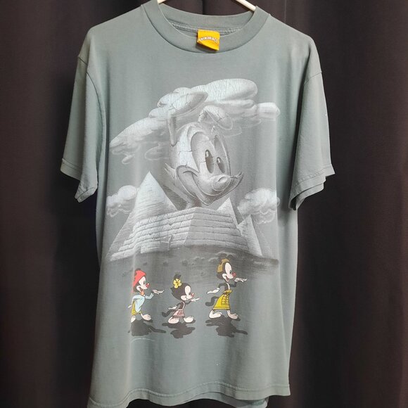 90s Animaniacs Cartoon Vintage T-shirt Men's Size Large Licensed Warner Bros - Picture 1 of 12